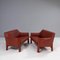 415 Cab Leather Sofas by Mario Bellini for Cassina, Set of 2, Image 2