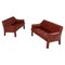 415 Cab Leather Sofas by Mario Bellini for Cassina, Set of 2, Image 1