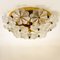 Large Quantity of Glass and Brass Floral Wall Lights From Ernst Palme, 1970s 11