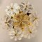 Glass and Brass Floral Wall Light from Ernst Palme, 1970s, Image 6