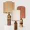 Bitossi Lamps from Bergboms with Custom Made Shades by Rene Houben, Set of 2 10