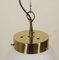 Pendant Lights in Glass and Brass by Sergio Mazza for Artemide, 1960s, Set of 2 8