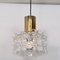 Bubble Glass Pendant Lamps by Helena Tynell for Limburg, 1960s, Set of 2, Image 3