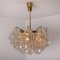 Pagoda Chandelier in Blown Glass and Brass by J. T. Kalmar, 1960 11