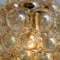 Lampada a sospensione in vetro color ambra di Helena Tynell, anni '60, Immagine 4