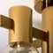 Brass and Glass Light Fixtures in the Style of Jakobsson, 1960s, Set of 3, Image 6