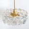 German Faceted Crystal and Gilt Metal Four-Tier Chandeliers from Kinkeldey, Set of 2, Image 4
