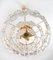 German Faceted Crystal and Gilt Metal Four-Tier Chandeliers from Kinkeldey, Set of 2, Image 10