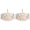 German Faceted Crystal and Gilt Metal Four-Tier Chandeliers from Kinkeldey, Set of 2, Image 6