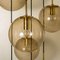 Large Smoked Blown Globe Lamp from Glashütte Limburg 4