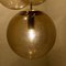 Large Smoked Blown Globe Lamp from Glashütte Limburg 14