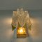 Venini Style Murano Glass and Gilt Brass Sconce, 1960s, Image 7