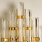 Large Venini Style Murano Glass and Gold-Plated Sconces, Italy, Set of 2 4