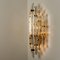 Große Venini Stil Murano Glas und Vergoldete Wandlampen, Italien, 2er Set 10