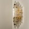 Large Venini Style Murano Glass and Gold-Plated Sconces, Italy, Set of 2 13