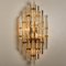 Large Venini Style Murano Glass and Gold-Plated Sconces, Italy, Set of 2, Image 9