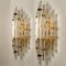 Large Venini Style Murano Glass and Gold-Plated Sconces, Italy, Set of 2 2