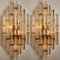 Large Venini Style Murano Glass and Gold-Plated Sconces, Italy, Set of 2 16