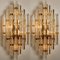 Large Venini Style Murano Glass and Gold-Plated Sconces, Italy, Set of 2, Image 16