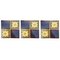 Pannello con 9 piastrelle Art Déco smaltate di SA Des Pavillions, anni '30, set di 9, Immagine 3
