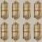 Wandlampen aus Muranoglas im Venini Stil und vergoldetem Messing, Italien 2