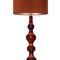 Large Ceramic Floor Lamp with New Silk Custom Made Lampshade René Houben 8