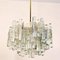 Large Modern Three-Tiered Ice Glass Chandelier, Image 5