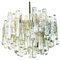 Large Modern Three-Tiered Ice Glass Chandelier 1