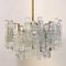 Large Modern Three-Tiered Ice Glass Chandelier, Image 6