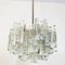 Large Modern Three-Tiered Ice Glass Chandelier, Image 2