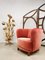 Danish Mid-Century Curved PInk Lady Banana Chair, Image 4