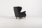 Danish Architectural Wingback Lounge Chair, 1950s 5