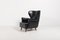 Danish Architectural Wingback Lounge Chair, 1950s 1