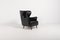 Danish Architectural Wingback Lounge Chair, 1950s 4