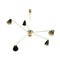Five Star Ceiling Light in Brass, Image 1