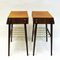 Teak and Brass Night and Side Tables, Sweden, 1960s, Set of 2, Image 5