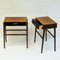 Teak and Brass Night and Side Tables, Sweden, 1960s, Set of 2 4