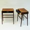 Teak and Brass Night and Side Tables, Sweden, 1960s, Set of 2, Image 4