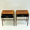 Teak and Brass Night and Side Tables, Sweden, 1960s, Set of 2 2