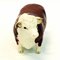 Brown and White Ceramic Hereford Bull from Beswick, England, 1950s 6