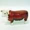 Brown and White Ceramic Hereford Bull from Beswick, England, 1950s 2