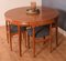 Teak Roundette Teak Dining Table and Chairs by Hans Olsen, 1960s, Set of 7, Image 7