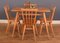 Table Ercol 393 Vintage & 4 391 Dining Chairs by Lucian Ercolani, Set of 5 2