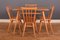 Table Ercol 393 Vintage & 4 391 Dining Chairs by Lucian Ercolani, Set of 5 1