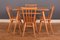 Vintage Ercol 393 Table & 4 391 Dining Chairs by Lucian Ercolani, Set of 5 1