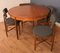 Teak Round Fresco Table & 4 Chairs by Victor Wilkins, 1960s, Set of 5, Image 4