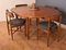 Teak Round Fresco Table & 4 Chairs by Victor Wilkins, 1960s, Set of 5, Image 10