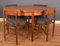 Teak Round Fresco Table & 4 Chairs by Victor Wilkins, 1960s, Set of 5 3