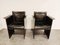 Leather Side Chairs by Tito Agnoli for Matteo Grassi, 1970s, Set of 2, Image 3