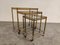 Gilt Metal Neoclassical Nesting Tables, 1950s, Set of 3, Image 2